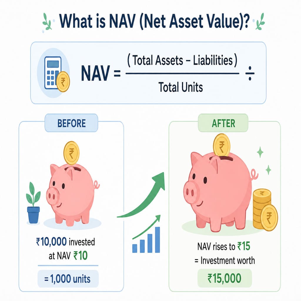 How NAV (Net Asset Value) works in mutual funds with example