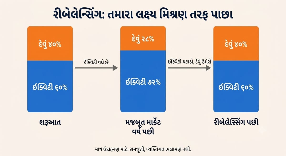 સ્ટોક માર્કેટ પોર્ટફોલિયો રીબેલેન્સિંગ: પહેલાં અને પછી