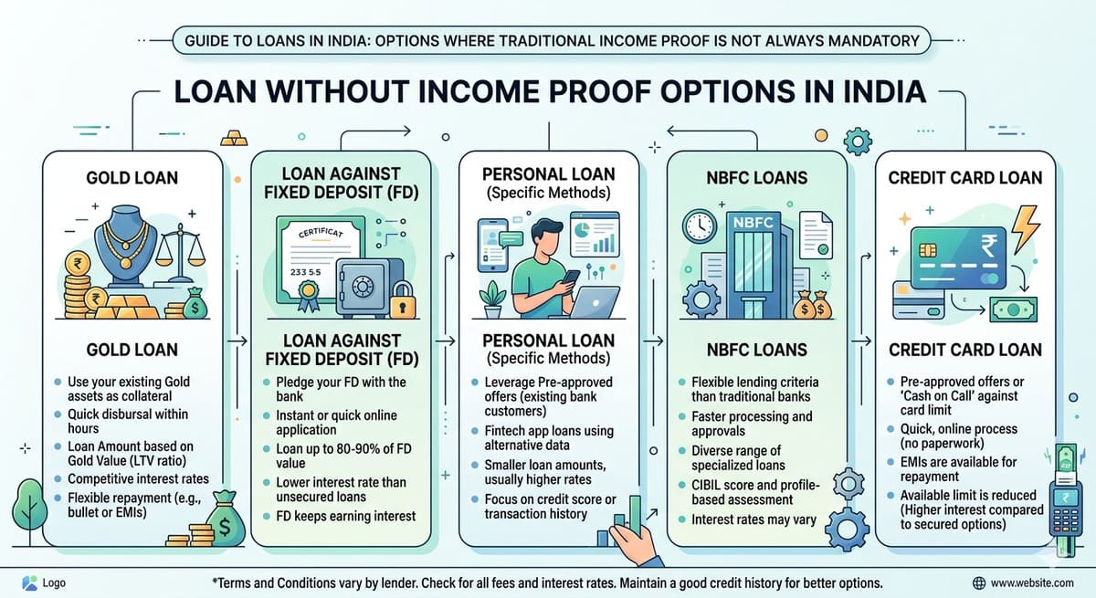 loan without income proof options India explained