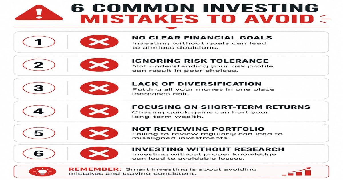Checklist of six common mistakes beginners make when investing in mutual funds